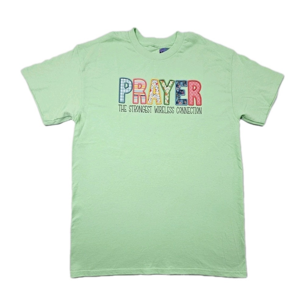Country Blessings PRAYER The Strongest Wireless Connection Med Shirt Fun Gift